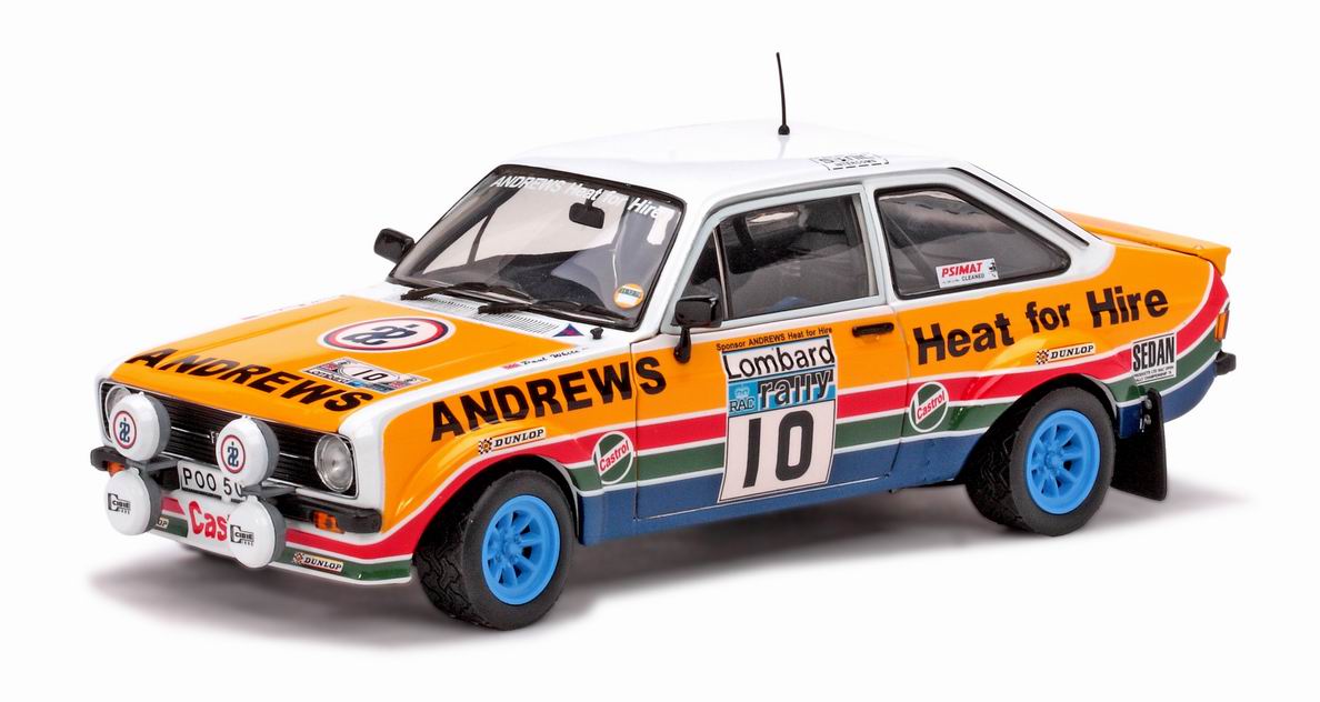 IXO 1/43 ANDREWS HEAT FOR HIRE FORD ESCORT MK2 MKII #10 RAC RALLY 1979 R.BROOKES