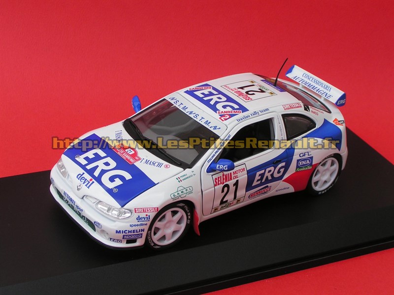 RENAULT Maxi Megane ラリー仕様 1/18 ANSON Renault Mégane Maxi - Rallye Sanremo - Rallye d'Italia 1997