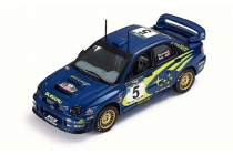 SUBARU IMPREZA WRC RALLY CAR MODEL 2002 1:43 SIZE IXO ROUSSELOT MONDESIR LYON T4