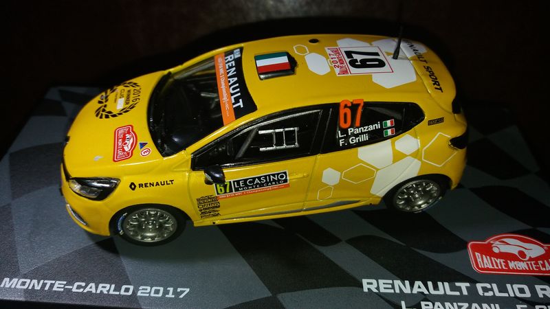 Decals 1/43 ref 1505 renault clio r3t panzani rallye monte carlo 2017 rally wrc 