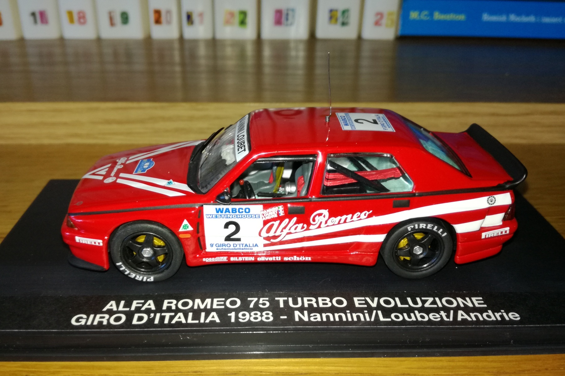 【珍品】LOUIS SURBER 1/43 Alfa Romeo トレーラー マキシチャンプス 1/43 アルファ ロメオ 155 1992 レッド