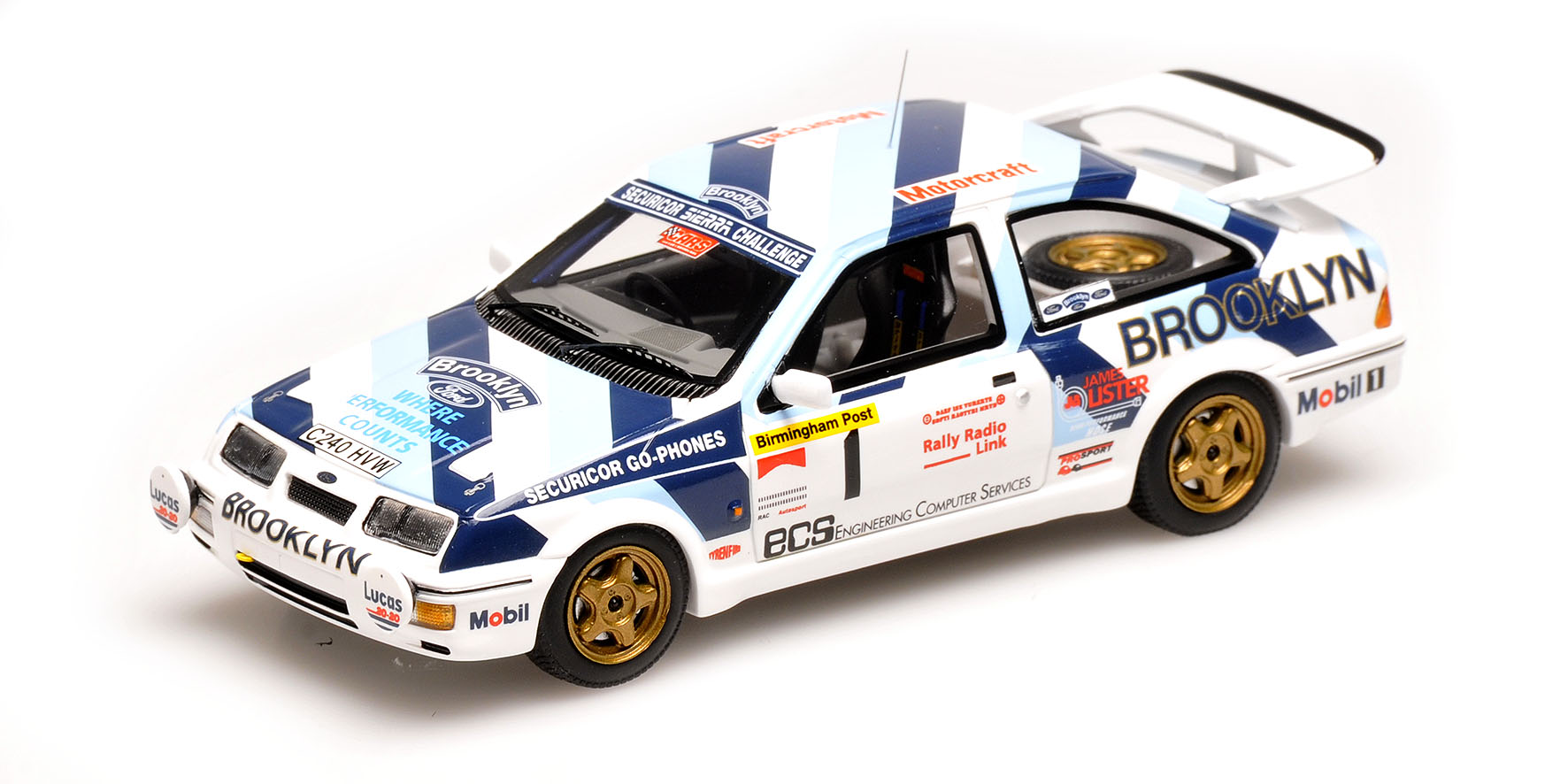 1:43 FORD SIERRA RS COSWORTH #12 C MOYA TOUR DE CÓRCEGA 1988 SAINZ // L