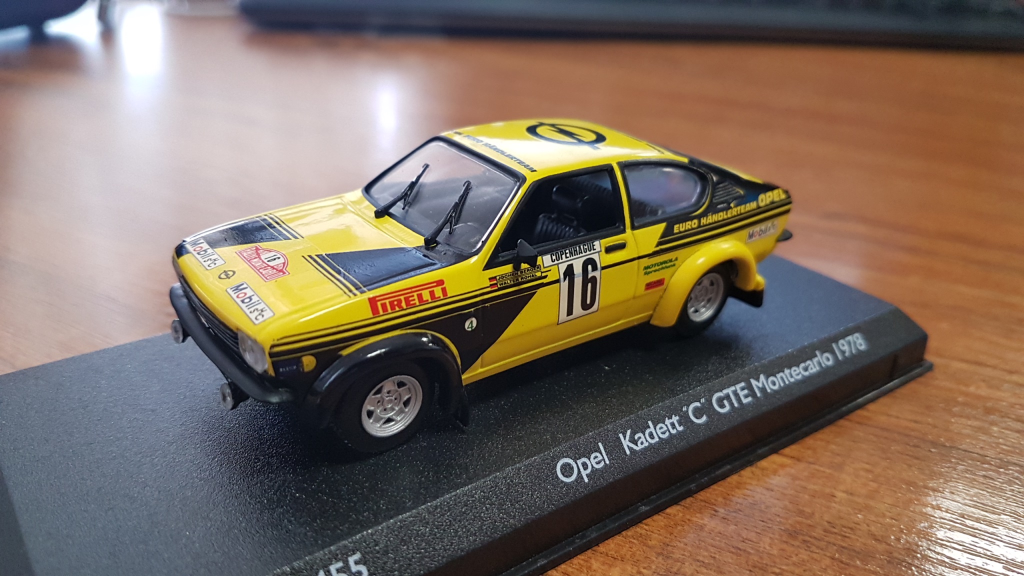 Opel Kadett GT//E C Coupe Walter Röhrl Rallye Rally Monte Carlo 1976 1:43 Trofeu