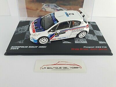1//43 Car peugeot 208 t16-rally acropolis 2014-Craig Breen-scott martin