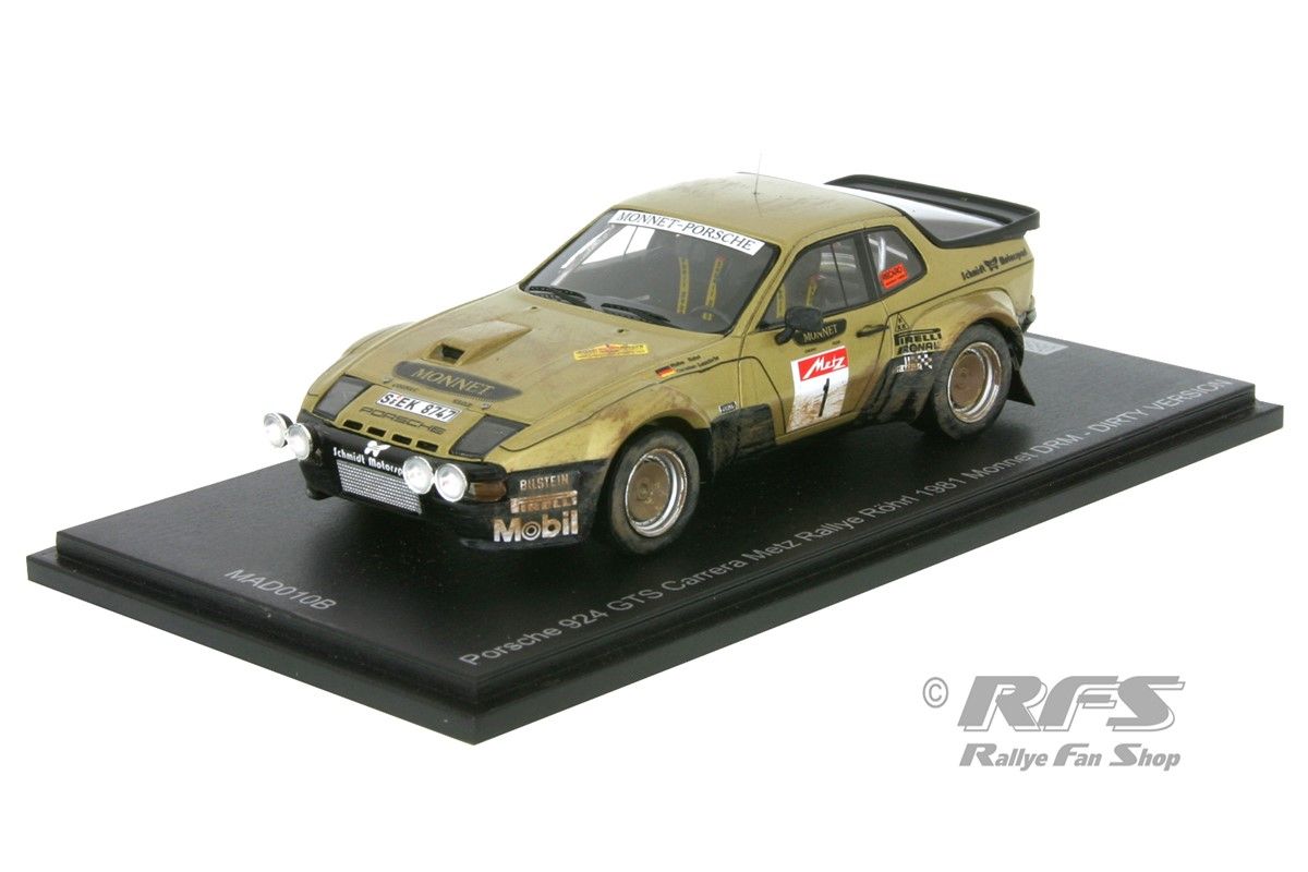 Porsche 924 Carrera GTS - Int. ADAC-Metz Rallye 1981 - Röhrl - Geistdörfer - Spark MAD 010 B 1:43 Porsche 924 Carrera GTS - Int. ADAC-Metz Rallye 1981 - Röhrl - Geistdörfer - Spark MAD 010 B 1:43