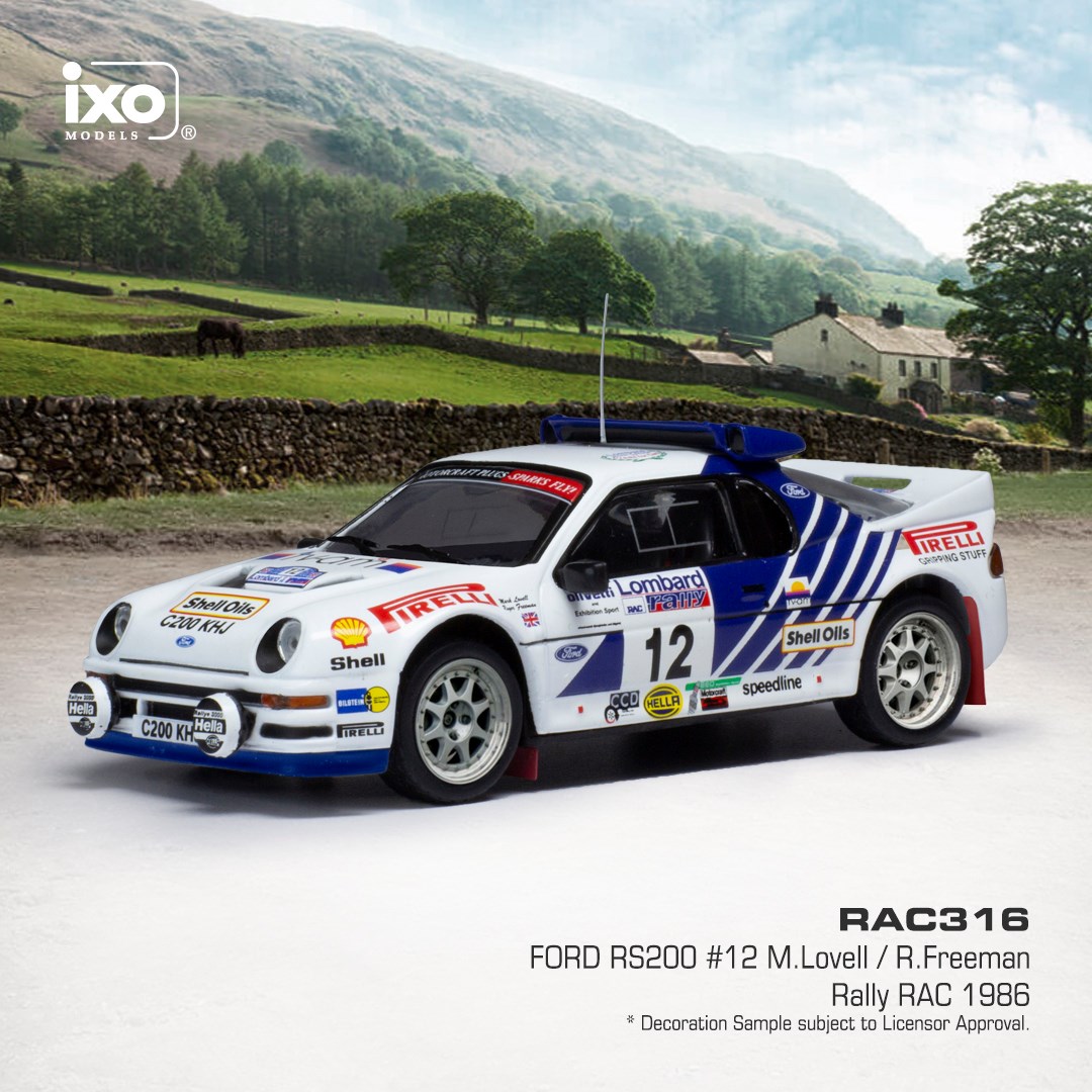 Ford RS200 - Lombard RAC Rally 1986 - Lovell - Freeman - IXO