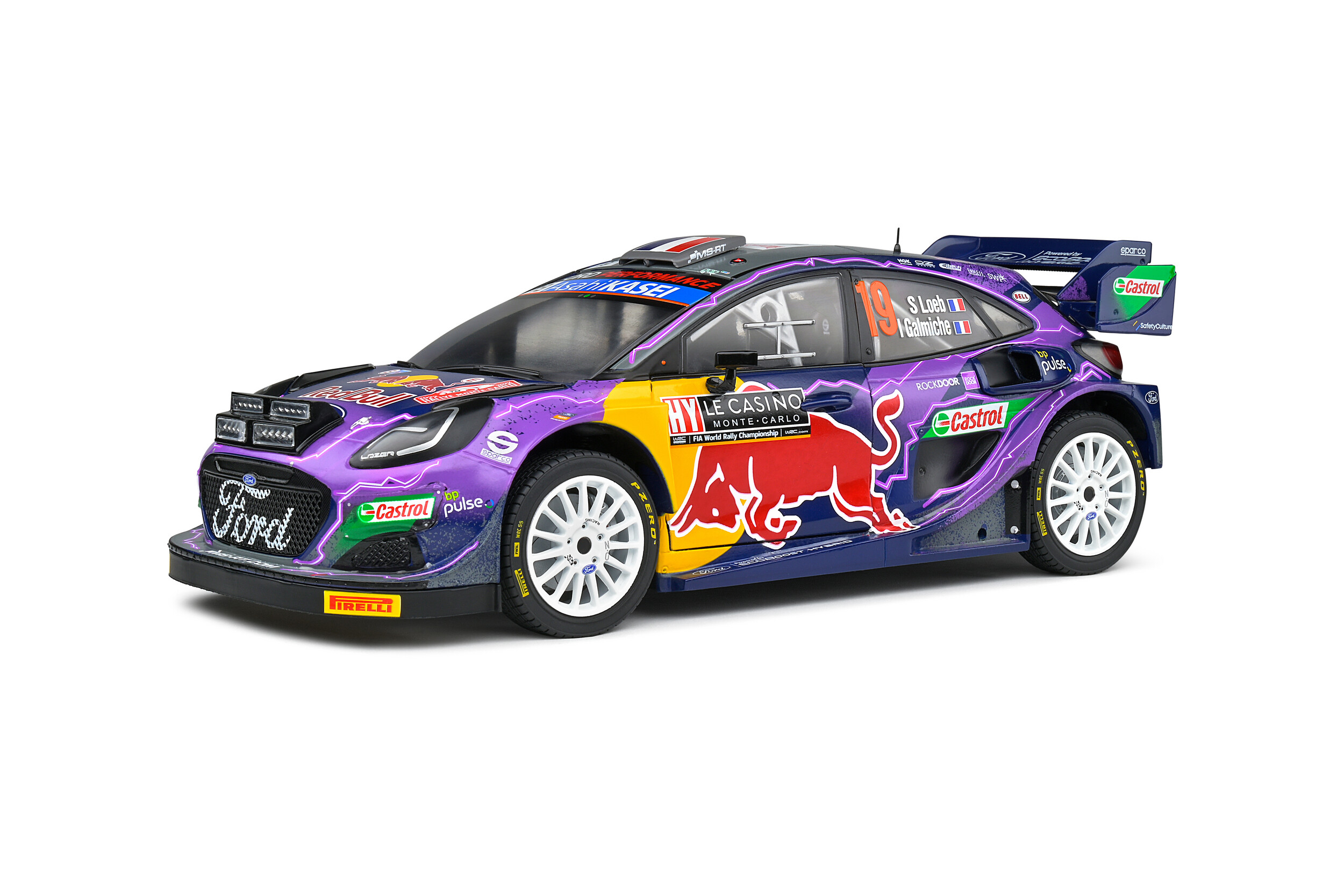 ミニカー　1/43 Ford Puma Rally1 #19 M-SPORT Ford World Rally Team Winner Rally Monte Carlo 2022 Sebastien Loeb - Isabelle Galmiche [S6697] Ford Puma Rally1 No.19 M-SPORT Ford World Rally Team Winner
