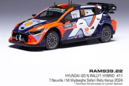 Ixo 1:43 Hyundai i20 N Rally2 #24 Rallye Monte Carlo 2024