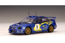 SUBARU IMPREZA WRC RALLY CAR MODEL 2002 1:43 SIZE IXO ROUSSELOT MONDESIR LYON T4