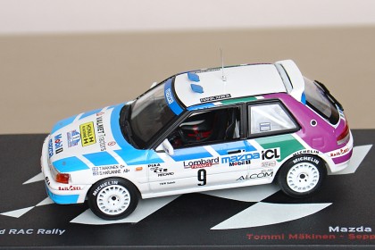 MAZDA 323 GTX MAKINEN-HARJANNE 1:43 LOMBARD RAC 1991 #9 | eBay