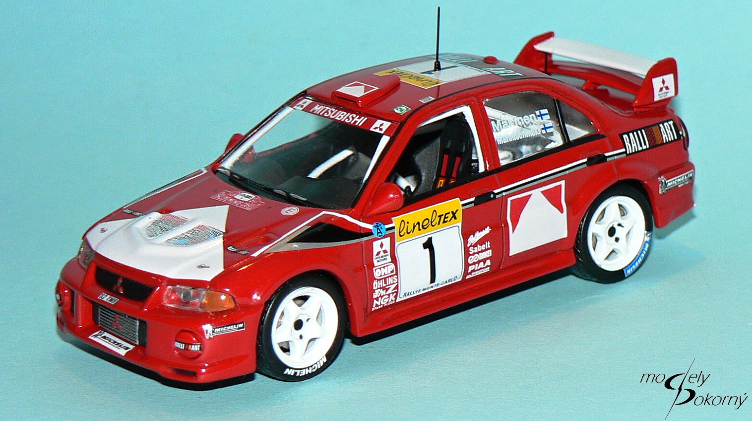 IXO MITSUBISHI LANCER EVO VI WRC RALLY TOMMI MAKINEN 1999 CAR MODEL RAM510 1:43 