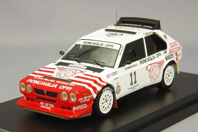 HPI 1/43　LANCIA DELTA S4 サンレモ セット WRC Lancia Delta S4 - Toyota Olympus Rally 1986 - Alessandrini