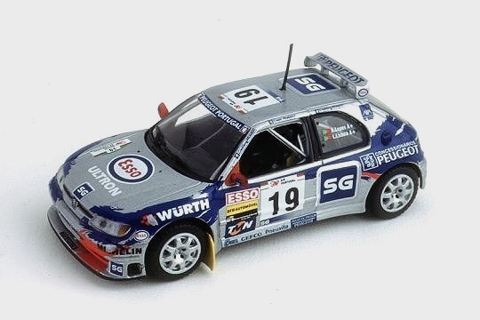 Amazon | 1/43 SKID プジョー 306 MAXI #3 C.Henry組 RALLYE DU