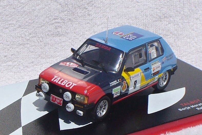 IXO ALTAYA 1//43 TALBOT SAMBA RALLYE BORJA MORATAL ALFREDO RODRIGUEZ LLANES 1984