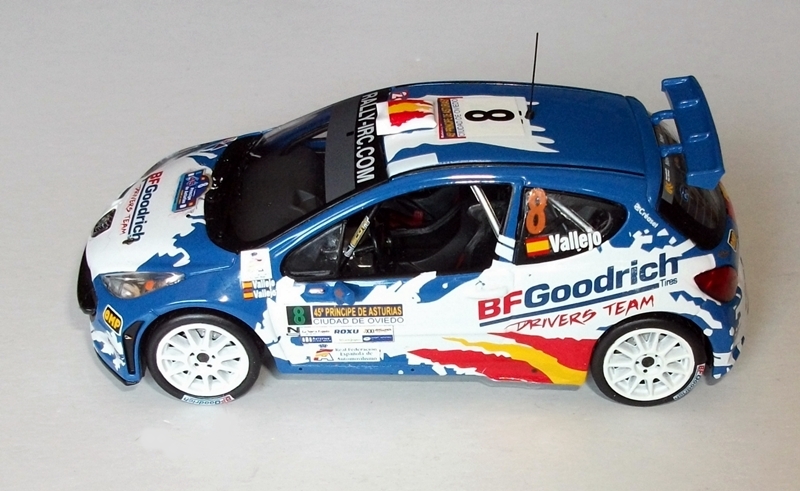 PEUGEOT 207 S2000 RALLY ASTURIAS 2007 OJEDA MONTE CARLO 2008 LOIX IXO 1:43