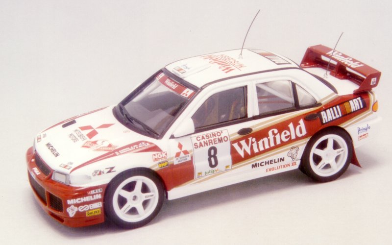 Spark Mitsubishi Lancer Evolution Rally Sanremo 1996 1 43