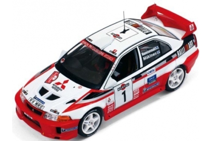 Mitsubishi Lancer Evo V WRC Rallye Sanremo 1998 Makinen 1:43 IXO Voiture RAM521 